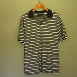 Vintage puritan 90s or 00s polo in navy stripes. Sizing is men's medium